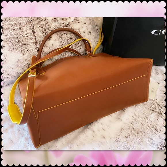 COACH BOUROUGH BAG IN SADDLE / BRITISH TAN
BEAUTIFUL PEBBLED LEATHER - Picture 9 of 16